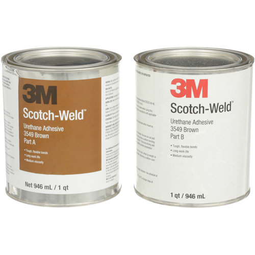 Scotch-Weld Urethane Adhesive 3549, 64 fl. oz., Can, Brown Kelford