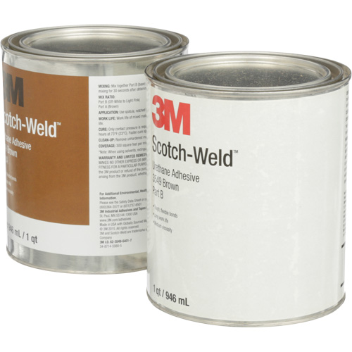 Scotch-Weld Urethane Adhesive 3549, 64 fl. oz., Can, Brown Kelford