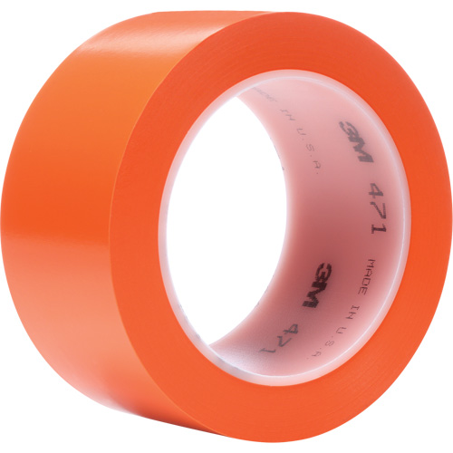 471 Vinyl Tape, 50.8 mm (2") W x 32.9 m (108') L, 5.2 mils, Orange Kelford