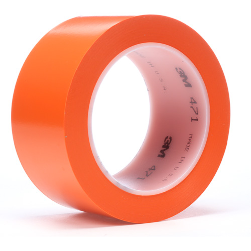 Ruban en vinyle 471, 19 mm (3/4") la x 32,9 m (108') lo, 5,2 mils, Orange Kelford