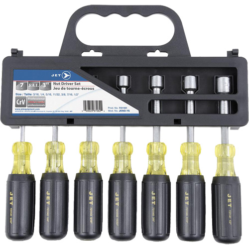 JKND-7S Cushion Grip Nutdriver Set, 7 Pcs., Non Magnetic, Imperial Kelford