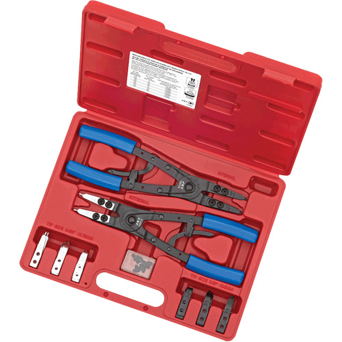 SRP-10S Heavy-Duty Ratcheting Snap Ring Pliers Set, 10 Pieces Kelford