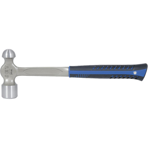 JSBP-24 Marteau &agrave; panne ronde tout en acier pour usage tr&egrave;s intensif, Poids de la t&ecirc;te 24 oz, Face Poli, Prise Acier plein Kelford