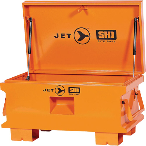 JSB-3219 Boîte de rangement d'outils de chantier pour usage tr&egrave;s intensif, 32-1/8" x 19" x 17-1/2", Acier, Orange Kelford