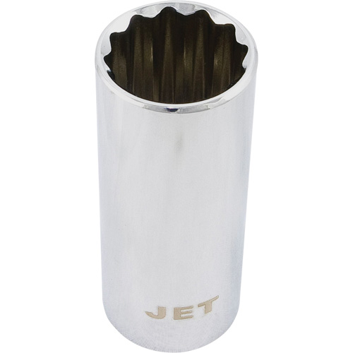 12-Point Chrome Socket, 3/4", 1/2" Drive, 12 Points, Deep Kelford