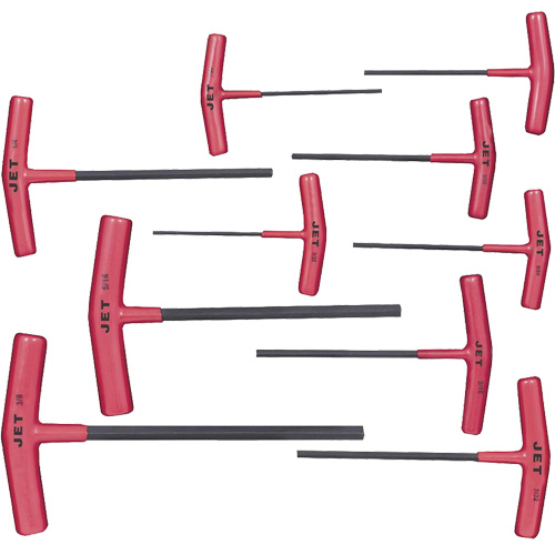 JTHK-10 Jeu de cl&eacute;s hexagonales avec manche en T, 10 mcx, Imp&eacute;rial/Torx Kelford