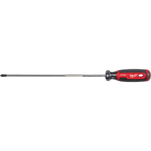Phillips Screwdriver, #2 Tip, Round, 363 mm L, Cushion Grip Handle Kelford