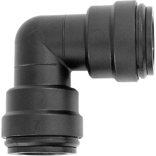Union en coude 90° pour conduite d'air, 1", Plastique Kelford