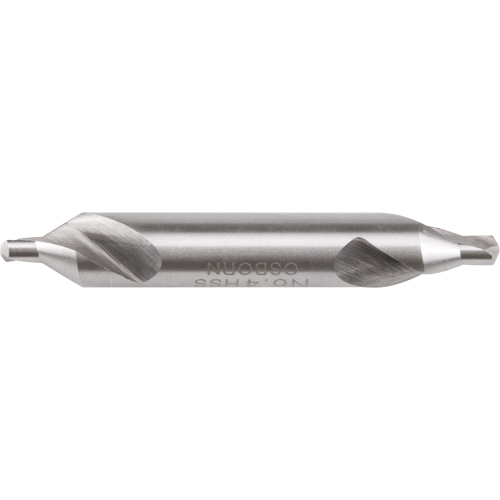 Combined Drill & Countersink, #4, High Speed Steel Kelford