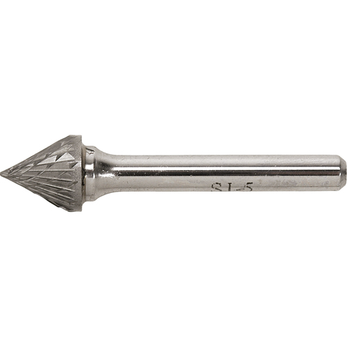 Solid Carbide Burr, SJ-3, 3/8" Dia., 1/4" Shank, 5/16" Depth of Cut Kelford