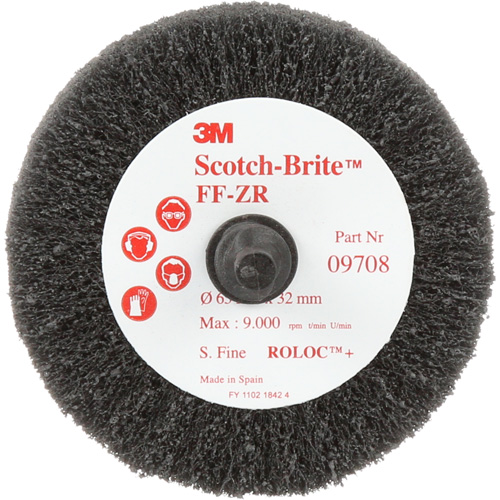 Brosse &agrave; lamelles pour la coupe et le polissage Scotch-Brite, Oxyde d'aluminium, Grain Fin, 2-1/2" x 1-1/4" x 1/4" Kelford