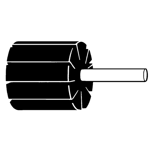 Meule &agrave; lamelles &agrave; usage g&eacute;n&eacute;ral, Oxyde d'aluminium, Grain 80, 2" x 1" x 1/4" Kelford