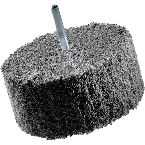 Meules de finition Scotch-Brite, 8" x 2", Arbre de 3" Kelford