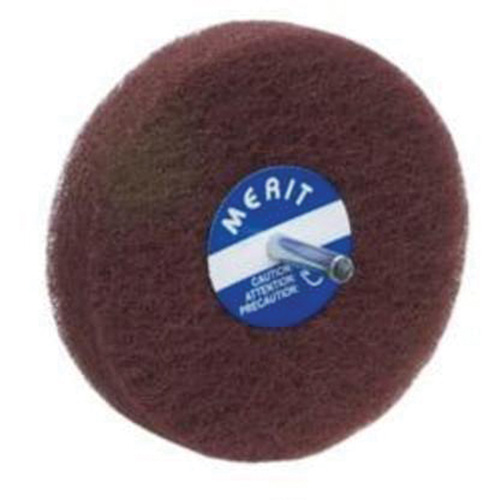 Abrasotex Non-Woven Disc Wheel, 4" Dia., Fine Grit, Aluminum Oxide Kelford