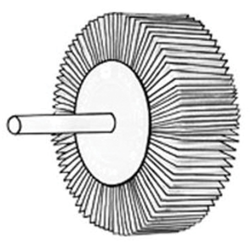 Grind-O-Flex Micro-Mini Flap Wheel, Aluminum Oxide, 120 Grit, 3/4" x 3/16" x 1/8" Kelford