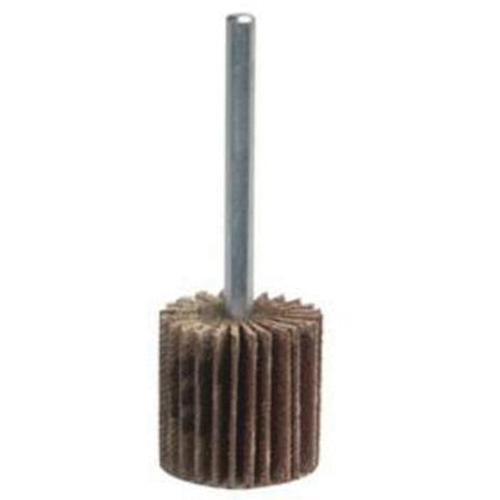 Super Finish Mini Flap Wheel, Aluminum Oxide, 80 Grit, 1-3/4" x 1/2" x 1/4" Kelford