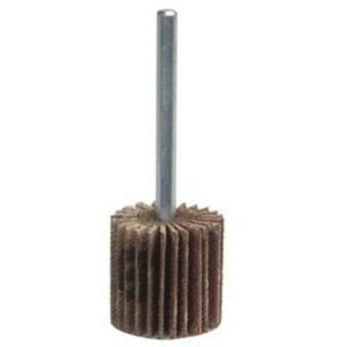 Super Finish Mini Flap Wheel, Aluminum Oxide, 120 Grit, 1-3/4" x 1/2" x 1/4" Kelford
