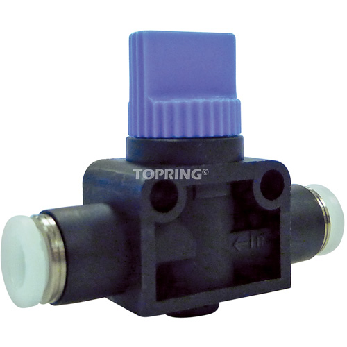 Vanne double manuelle union droit, Entr&eacute;e d'air 1/4" NPT, Sortie 1/4" NPT, 150 psi Kelford