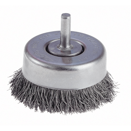 Crimped Wire Cup Brushes with 1/4" Shank - Light Duty Kelford