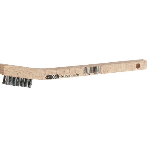 Small Cleaning Scratch Brushes, Brass, 3 x 7 Wire Rows, 7-3/4" Long Kelford