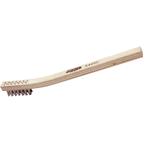 Small Cleaning Scratch Brush, Stainless Steel, 3" x 7" Wire Rows, 7-1/2" Long Kelford