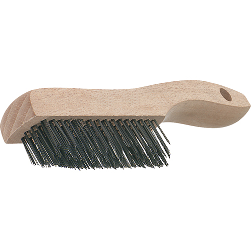 Brosses de grattage &agrave; manche &agrave; patin, garnissage en V, Acier inoxydable, 4 x 16 rangs de fils, Longueur 19-3/4" Kelford