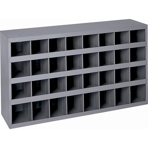 Armoires pour bacs de rangement en acier, 34-3/4" la x 8-1/2" p x 19-1/4" h, Gris Kelford