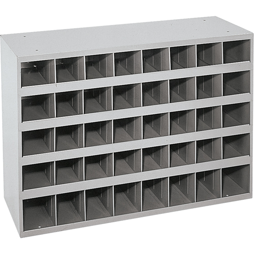 Steel Storage Bin Cabinet, 33-3/4" W x 12" D x 23-7/8" H, Grey Kelford