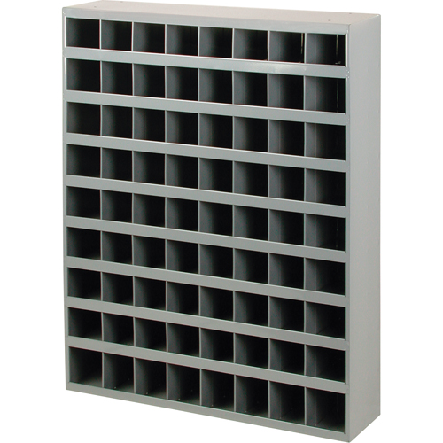 Armoires pour bacs de rangement en acier, 33-3/4" la x 8-1/2" p x 42" h, Gris Kelford