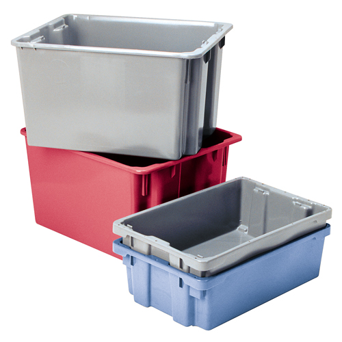 Contenants Stack-N-Nest Polylewton, 13" x 24" x 20", Rouge Kelford