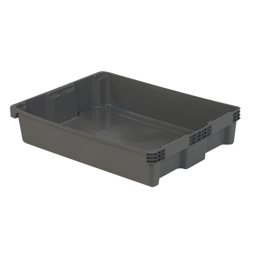 Contenants Stack-N-Nest Polylewton, 6,1" x 29,6" x 22,4", Gris Kelford