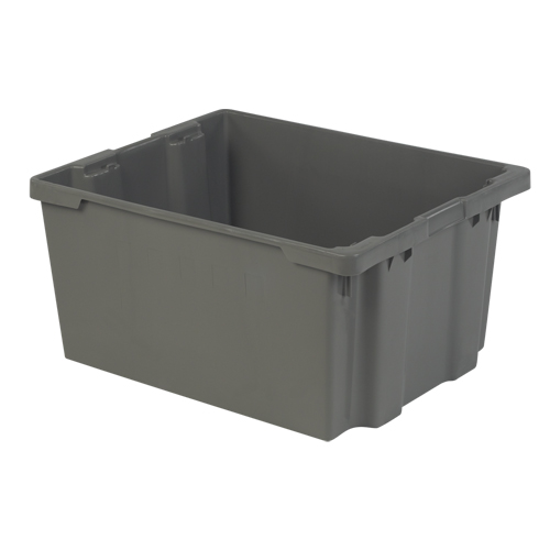 Contenants Stack-N-Nest Polylewton, 15,1" x 30,1" x 24", Gris Kelford