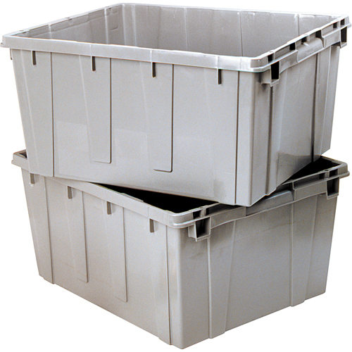 Nesting Container, 21.1" W x 17.7" D x 12" H, Grey Kelford
