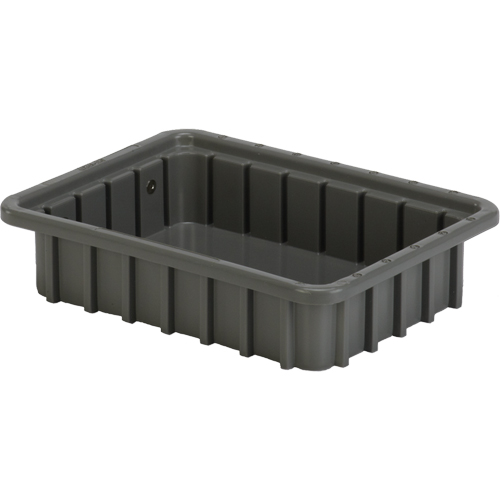 Contenants Divider Box, Poly&eacute;thyl&egrave;ne, 10,8" la x 8,3" p x 2,5" h, Gris Kelford