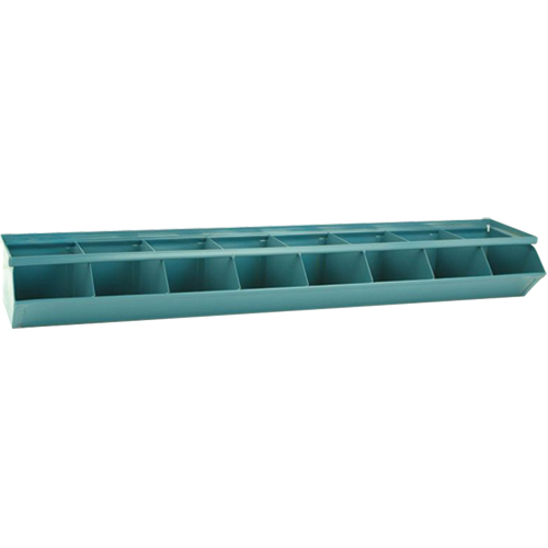 Sectional Bin Units, 100 lbs. Cap., 37" W x 8" D x 4-1/2" H, Blue Kelford