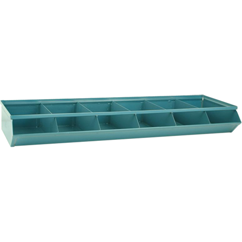 Sectional Bin Units, 100 lbs. Cap., 37" W x 12" D x 4-1/2" H, Blue Kelford
