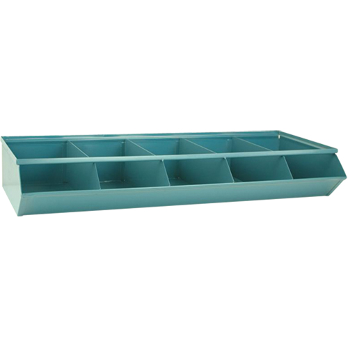 Sectional Bin Units, 100 lbs. Cap., 37" W x 15-1/2" D x 6" H, Blue Kelford