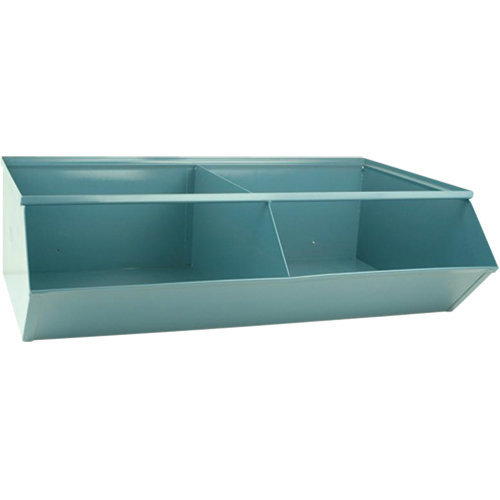 Sectional Bin Units, 100 lbs. Cap., 37" W x 24" D x 11" H, Blue Kelford