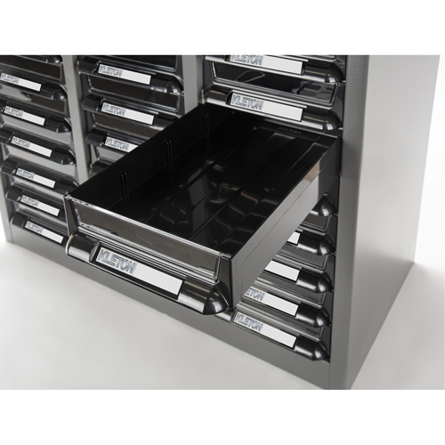 KPC-300 Parts Cabinet, Galvanized Steel, 60 Drawers, 21-3/10" x 10-2/5" x 36-9/10", Grey Kelford
