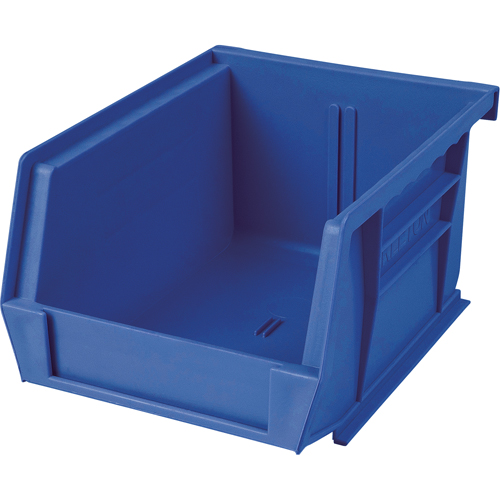 Plastic Bin, 8-1/4" W x 9" H x 18" D, Blue Kelford