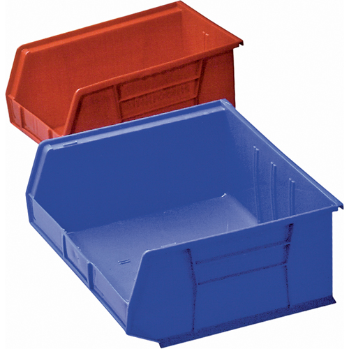Plastic Bin, 8-1/4" W x 9" H x 18" D, Blue Kelford