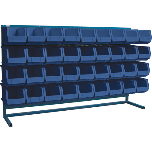 Rayonnage &agrave; persienne avec bacs, 36 bacs, 72" la x 15" p x 40" h Kelford