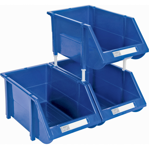 Bac empilable & &agrave; suspendre, 4-13/16" la, 3-3/16" h x 7-1/8" p, Bleu Kelford