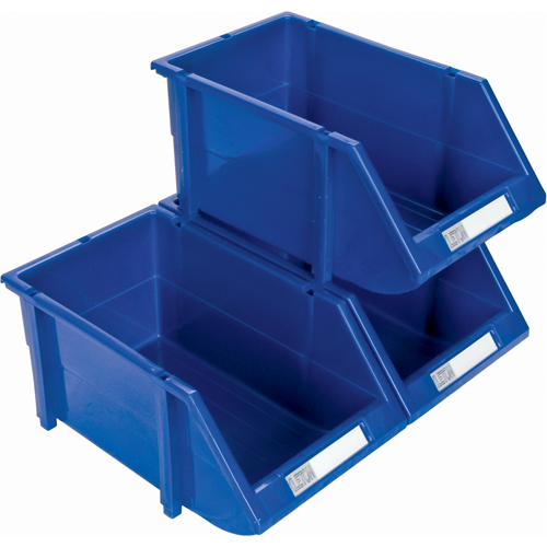 Bac empilable & &agrave; suspendre, 4-13/16" la, 3-3/16" h x 7-1/8" p, Bleu Kelford