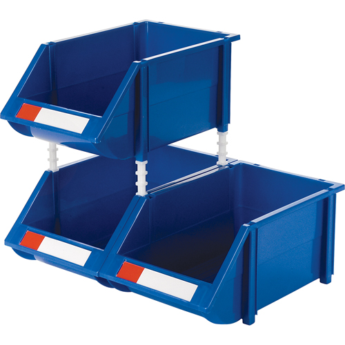 Bac empilable & &agrave; suspendre, 8-3/16" la, 6-3/16" h x 14" p, Bleu Kelford