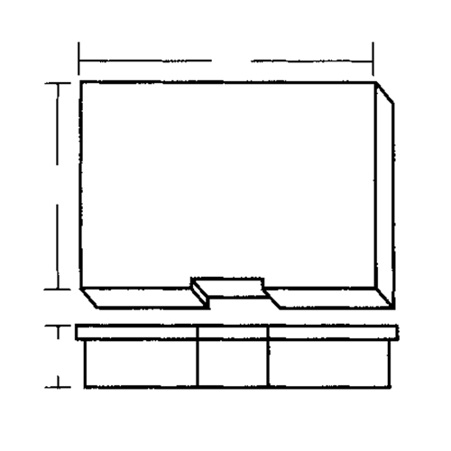 Compartment Case, Plastic, 15-1/2" W x 11-3/4" D x 2-1/2" H, Grey Kelford