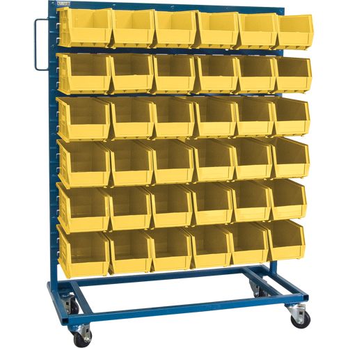 Support mobile pour bacs &agrave; un c&ocirc;t&eacute;, &agrave; un c&ocirc;t&eacute;, 36 bacs, 36" la x 16" p x 46-1/2" h Kelford