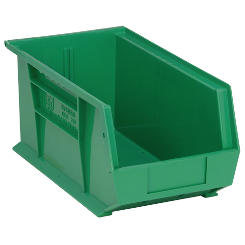Ultra Stack & Hang Bin, 8-1/4" W x 7" H x 14-3/4" D, Green Kelford