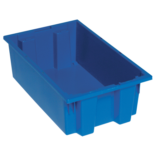 Contenants Stack & Nest, 6" x 18" x 11", Bleu Kelford