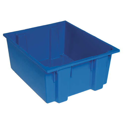 Stack & Nest Totes, 10" x 23.5" x 19.5", Blue Kelford